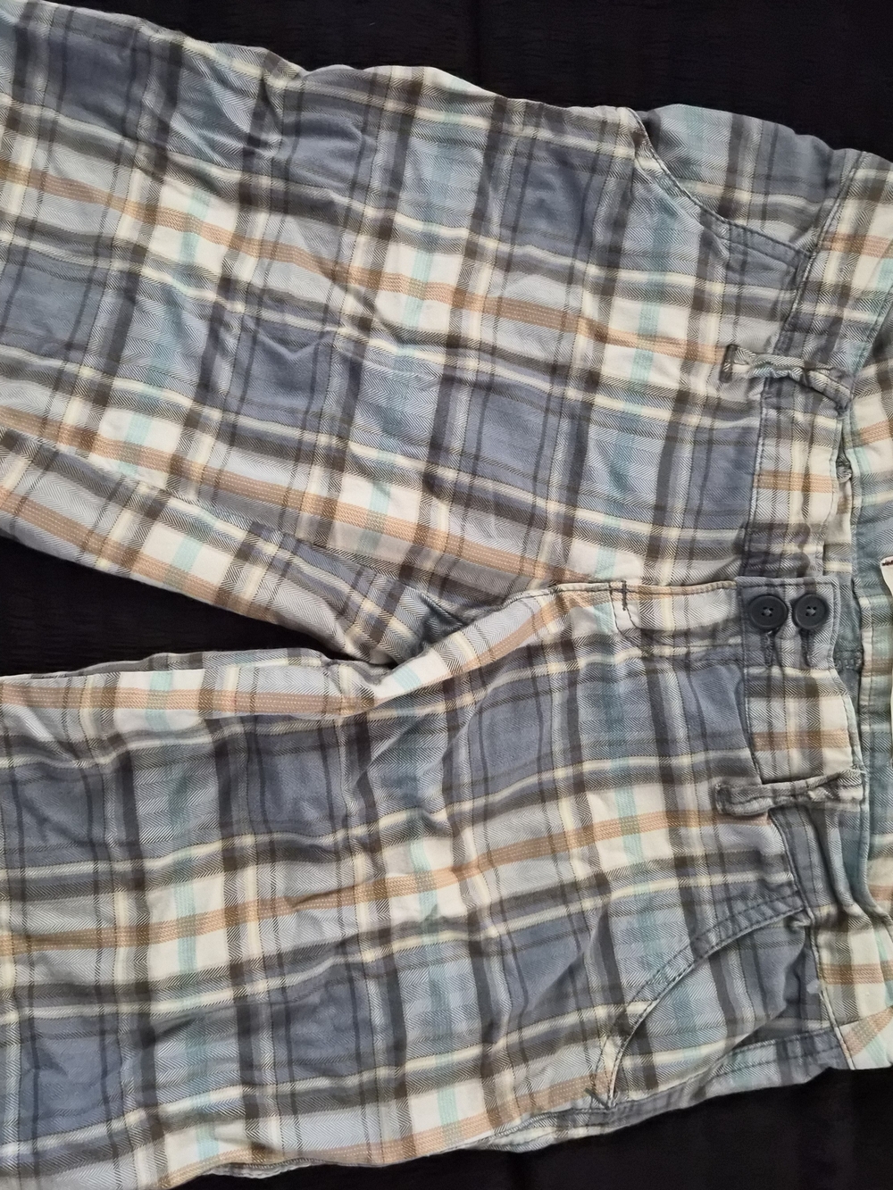 Vintage Hollister Y2K Plaid Cargo Shorts